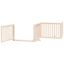 vidaXL Puerta para perros plegable 4 paneles madera de álamo 320 cm, , large indicador imagen numero 9
