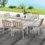Outsunny Conjunto de Jardín de Ratán Sintético Juego de Muebles de Jardín para Exterior de Ratán de 7 Piezas Incluye 6 Sillas Apilables con Cojines y Mesa de Vidrio Natural, , large indicador imagen numero 2