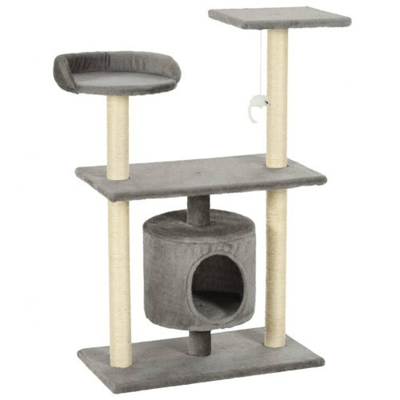 Rascador con poste de sisal color Gris, , large image number null