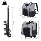 Transportin PawHut 2 en 1 Mochila/Carrito color Gris, , large image number null
