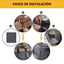 Funda de asiento para mascotas para el asiento trasero, impermeable y duradero (127*129CM), , large indicador imagen numero 3