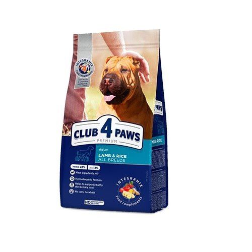 Club 4 Paws Pienso seco para perros Cordero y Arroz , , large Imagen numero 1