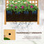 Outsunny Jardinera con Enrejado de Madera Macetero de Jardín con Soporte para Trepadora Cultivo de Plantas Flores Jardinera con Celosía para Exterior Patio Terraza 90x45x183 cm Natural, , large indicador imagen numero 5