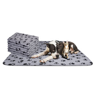 Nobleza Manta Suave de Felpa Gris para perros y gatos