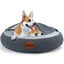 Nobleza Cama Perro con Manta, Cama Perros Medianos Lavable, Cama Gato con Cubierta de Cueva, Cama de perro Redonda con Fondo Antideslizantes, M, 66cm, , large indicador imagen numero 1