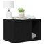 vidaXL Caja de arena para gatos de roble negro, 80 x 50 x 45 cm, madera de ingeniería, , large indicador imagen numero 10