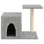 vidaXL Rascador para gatos con postes de sisal gris claro 50,5 cm, , large indicador imagen numero 3