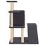 vidaXL Rascador para gatos con postes de sisal gris oscuro 97 cm, , large indicador imagen numero 4