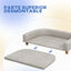 PawHut Sofá para Perros Grandes Cama Elevada para Perros Tapizada con Cojín Lavable y Patas de Madera de Pino Carga 40 kg 98x67x25 cm Gris, , large indicador imagen numero 5