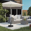 Outsunny Base de Sombrilla Redondo Soporte para Parasol Rellenable de Cemento Peso 18 kg para Poste de Paraguas de Ø38/48 mm Ø45x36 cm Negro, , large indicador imagen numero 2