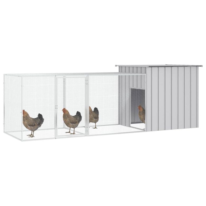 VidaXL Gallinero de 7 espacios blanco para Gallinas thumbnail