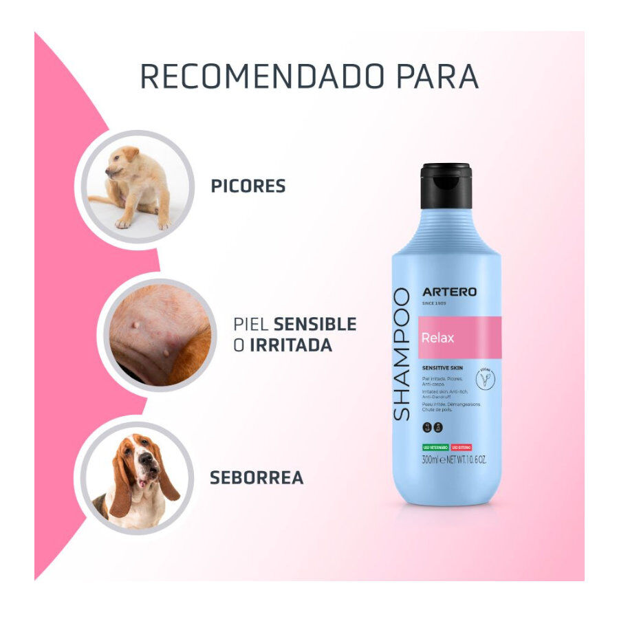 Artero Relax Champ&uacute; Hipoalerg&eacute;nico para perros, , large Imagen numero 2