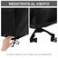 Outsunny Funda Protectora para Muebles de Jard&iacute;n en Forma de L Cubierta para Sof&aacute;s Exterior con Hebillas de Tracci&oacute;n Tela Oxford 600D Impermeable 260x76x82 cm Negro, , large indicador imagen numero 5