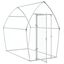 vidaXL Jaula para gallinas acero galvanizado plateado 200x105x182 cm, , large indicador imagen numero 3