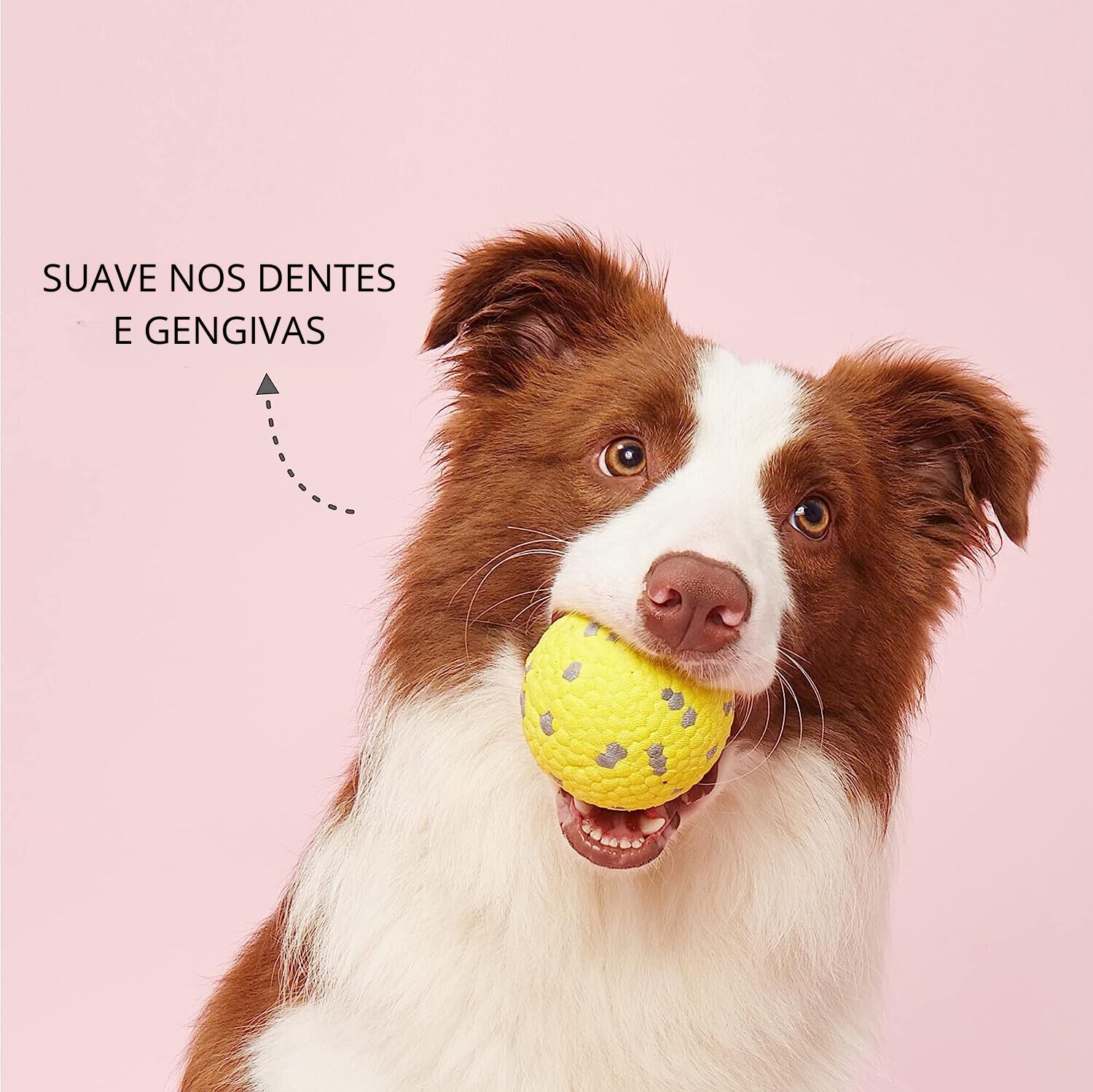 FOFOS |Super Pelota Saltarina Resistente (Amarilla)  - Para Perro, , large Imagen numero 3