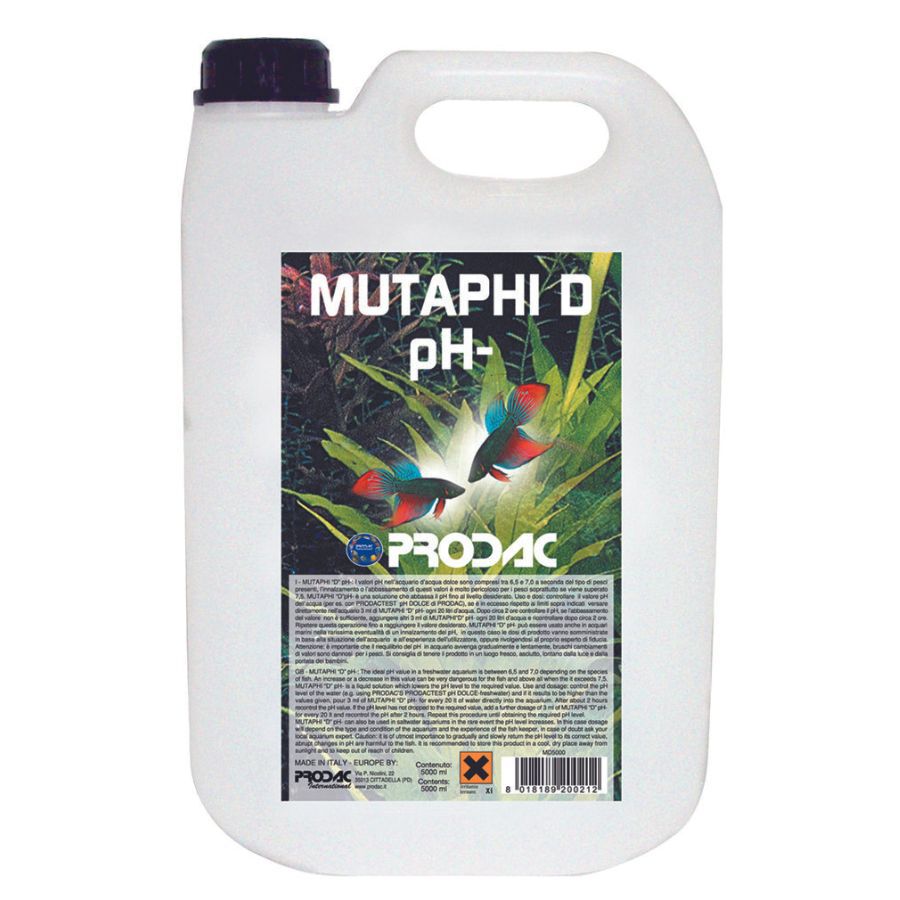Prodac Mutaphi D 5 L tratamiento para acuarios