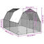 vidaXL Gallinero con techo 2,5x2x2,25 m acero galvanizado, , large indicador imagen numero 10