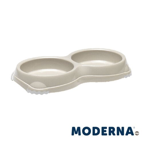 Moderna Mp Comedero Smarty Doble Gris para gatos thumbnail