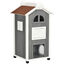 PawHut Casa para Gatos de Madera 59x55x109 cm, , large indicador imagen numero 1