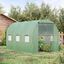 Outsunny Invernadero de Túnel 3x2x2 m Invernáculo de Jardín Exterior con Puerta Enrollable y 6 Ventanas Polietileno y Metal Galvanizado para Cultivos Plantas Flores Verde, , large indicador imagen numero 2