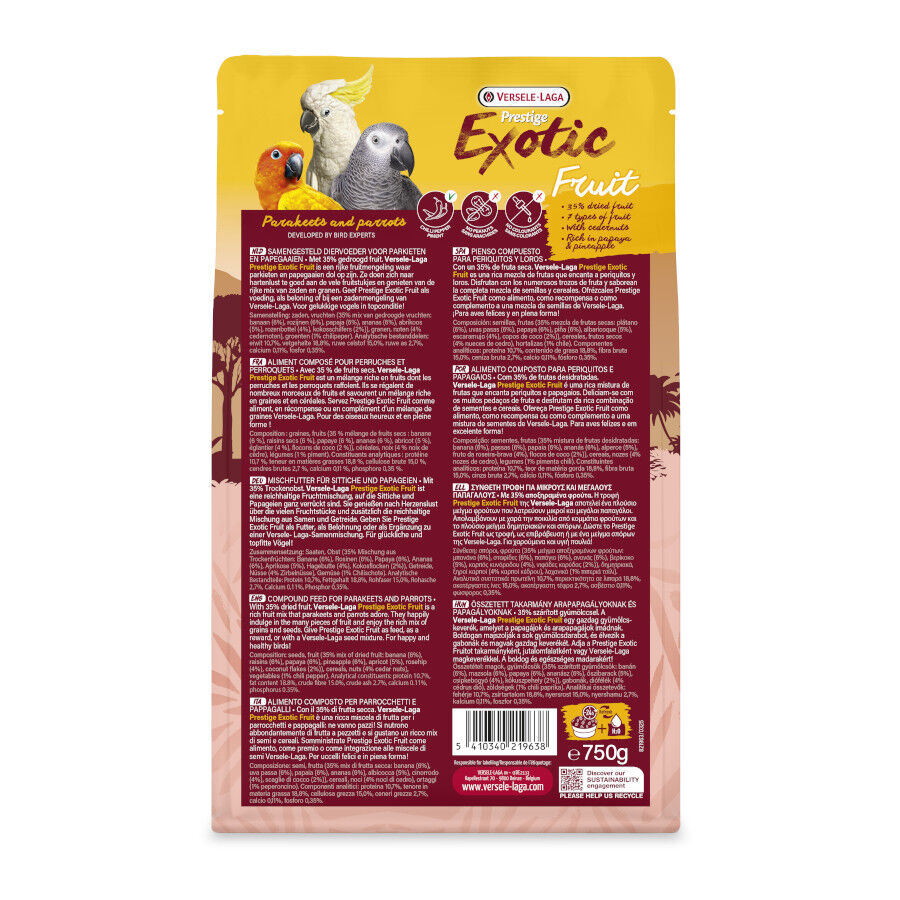 Versele-Laga Frutas comida para loros, , large Imagen numero 2