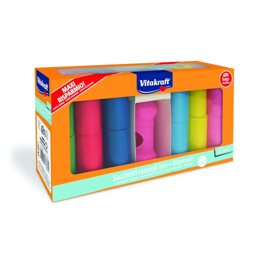 Vitakraft bolsas higi&eacute;nicas para heces de perro + portabolsas, , large Imagen numero 1