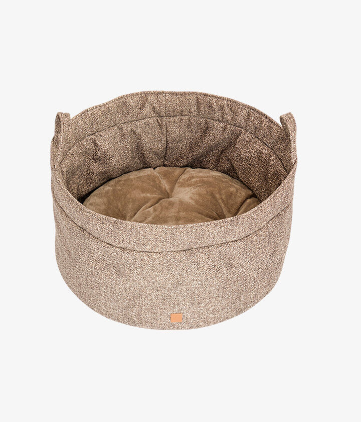Pet and Co Cesta Duradera Louis Boucle Marr&oacute;n para Perros y Gatos, , large Imagen numero 2