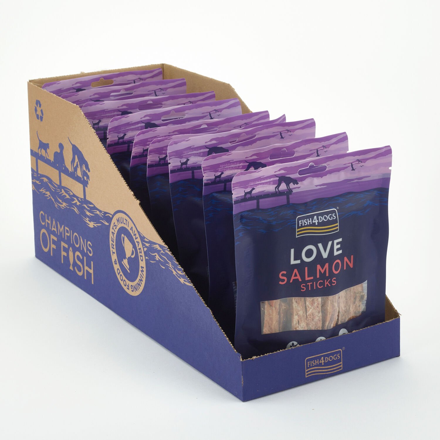 Fish4Dogs Snack para perros &ndash; Love Salm&oacute;n Sticks 85 g (pack de 10), , large Imagen numero 5