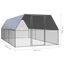 vidaXL Jaula gallinero de acero galvanizado 3x12x2 m, , large indicador imagen numero 10