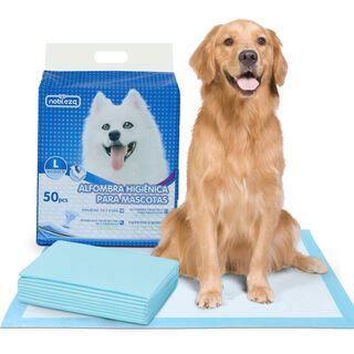 Nobleza 50 Empapadores Alfombrilla higiénica de Entrenamiento Ultraabsorbente para perros