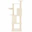 vidaXL Rascador para gatos con postes de sisal color crema 143 cm, , large indicador imagen numero 3