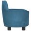 vidaXL Cama para perros de terciopelo azul 66x40x45 cm, , large indicador imagen numero 3