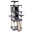 COSTWAY Rascador para Gatos, Torre Multinivel 170 cm para Gatos con Palos Rascadores y Tablas, Centro Actividad para Gatos con 3 Posaderos Afelpados, 2 Casitas Acolchadas, 3 Bolitas de Pelo Colgantes, , large indicador imagen numero 1