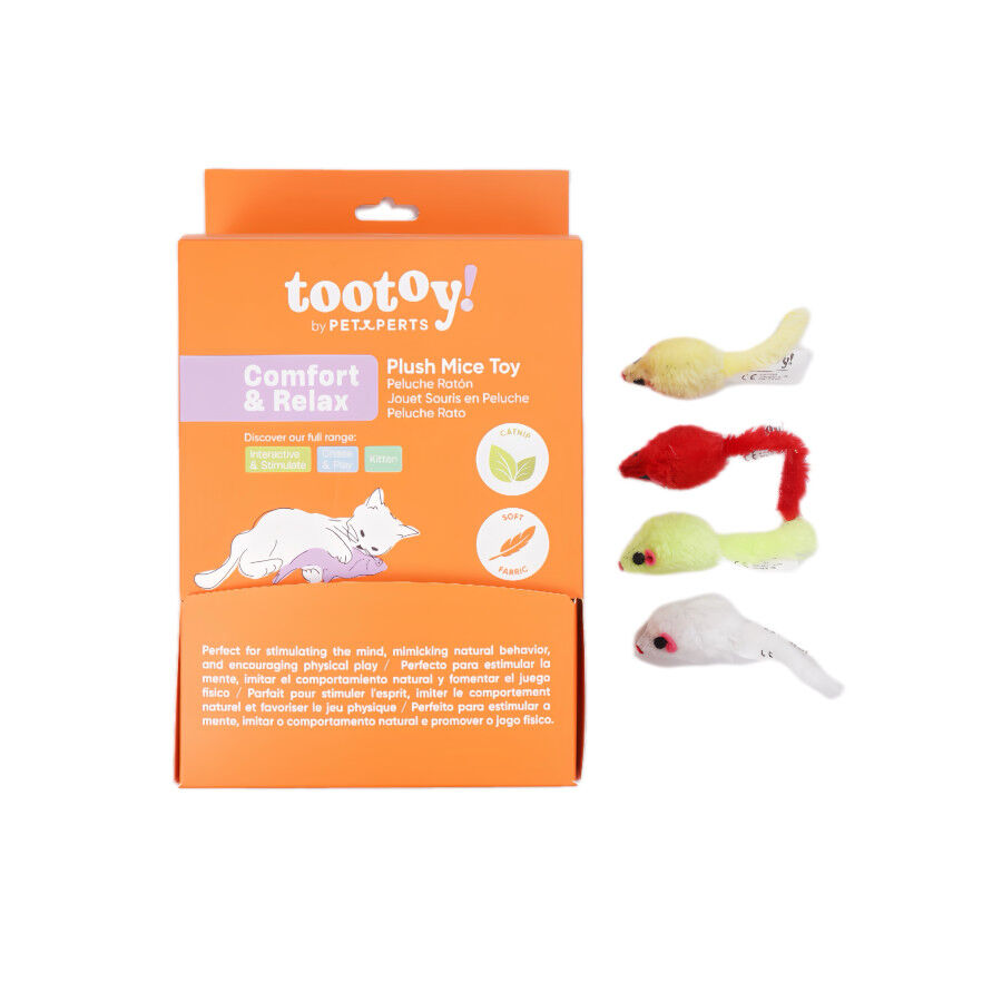 Tootoy! Rat&oacute;n de Peluche Colores Variados para gatos, , large Imagen numero 10