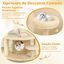 COSTWAY &Aacute;rbol para Gatos, Torre para Gatos con Condominio y Percha Acolchada, Postes de Sisal para Rascar, Bola Colgante con Campana, Plataformas de Salto, Escalera, Base Ancha Estable (Beige), , large indicador imagen numero 4