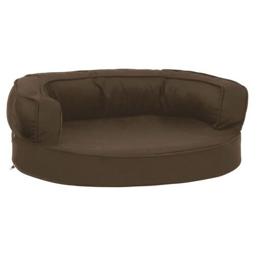Vidaxl colch&oacute;n de cama ergon&oacute;mico marr&oacute;n para perros, , large Imagen numero 4