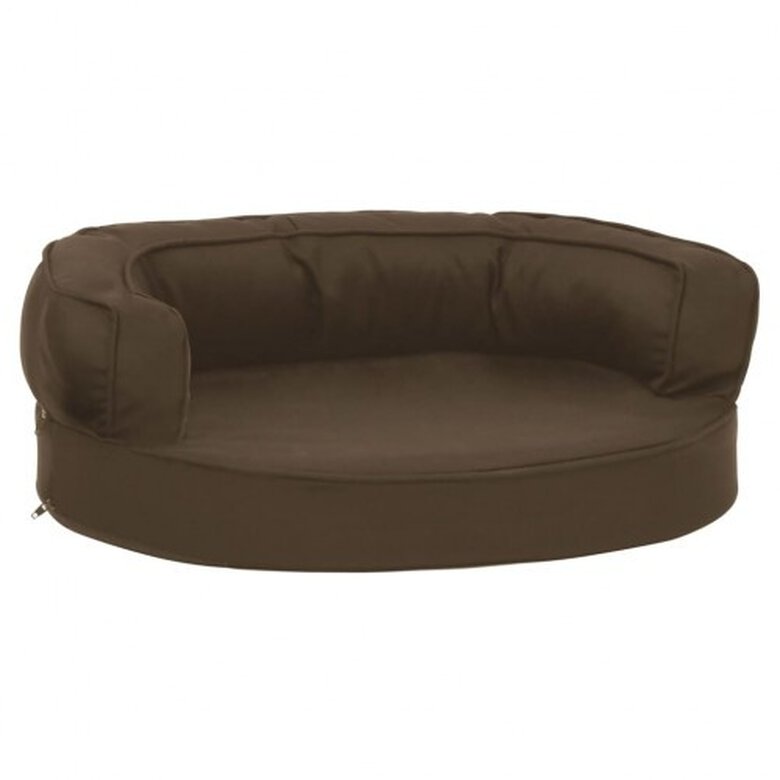 Vidaxl colchón de cama ergonómico marrón para perros, , large image number null