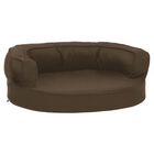 Vidaxl colchón de cama ergonómico marrón para perros, , large image number null