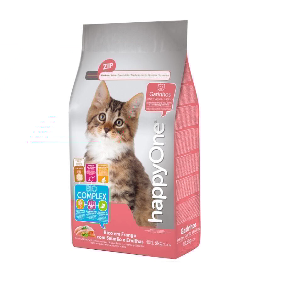 happyOne Salmón pienso para gatitos