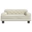 vidaXL Cama para perros de cuero sintético crema 70x45x30 cm, , large indicador imagen numero 2