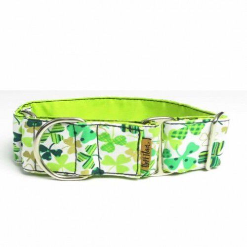 Collar Martingale Tr&eacute;boles para perros color Verde, , large Imagen numero 1