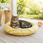 Summer Vibes Cama Redonda Refrescante Amarilla para gatos, , large indicador imagen numero 3