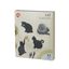 Set de 4 posavasos en forma de gato color Negro, , large indicador imagen numero 2