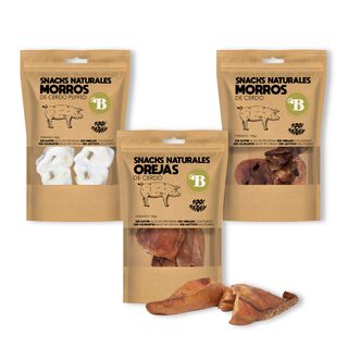 BIMORDISCOS PACK Snacks Naturales de Cerdo para Perros