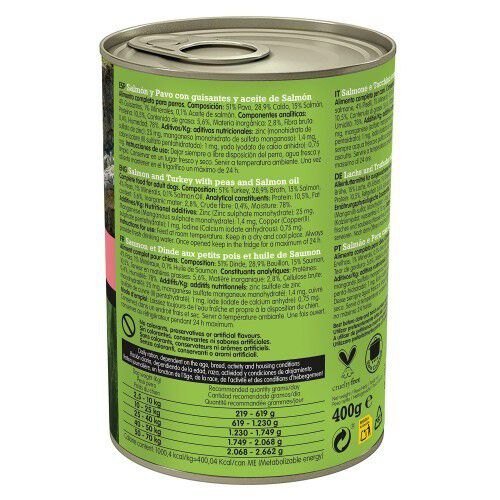 Comida h&uacute;meda Wet Food Adult para perros sabor Salmon/Pavo, , large Imagen numero 2