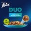 4 sobres x 85 g Felix Fantastic Duo Pescado en Gelatina sobre para gatos, , large indicador imagen numero 2