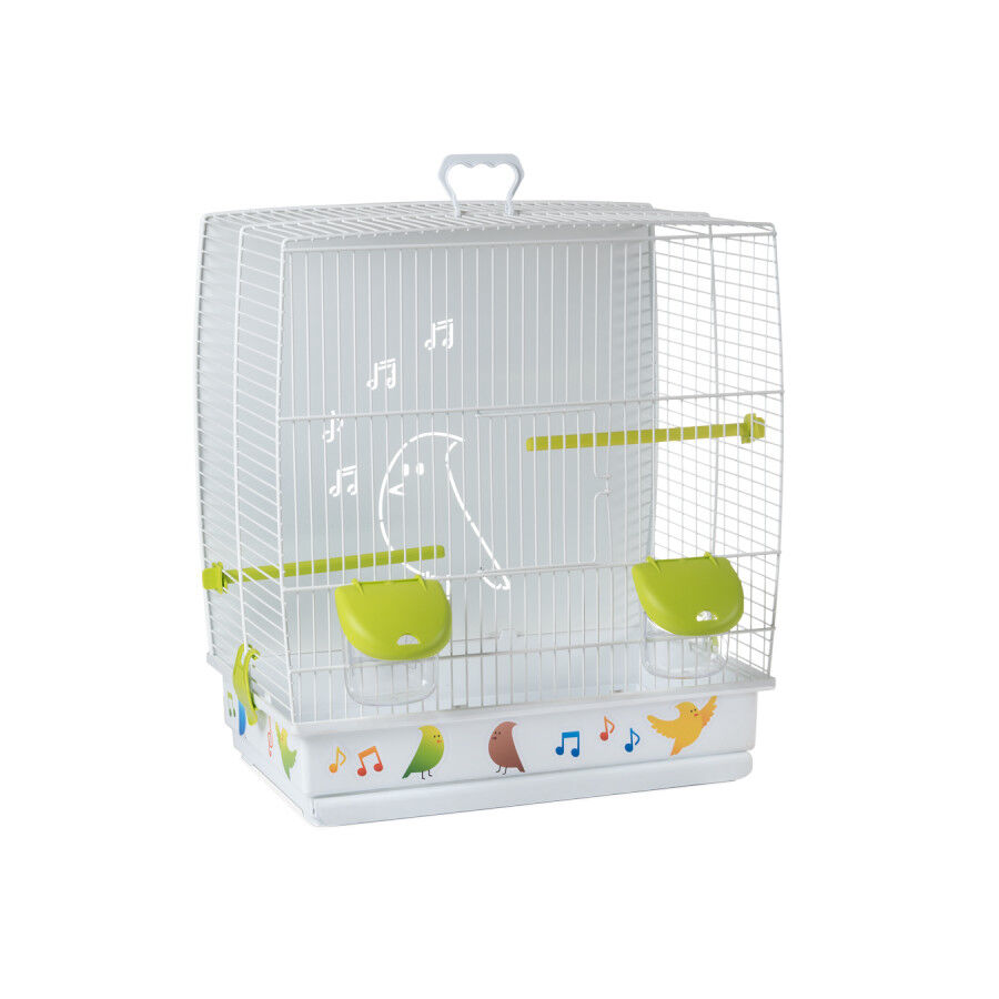 JAULA PAJARO 645 KIDS BLANCA 45.00 x 39.00 x 25.50 cm, , large Imagen numero 1