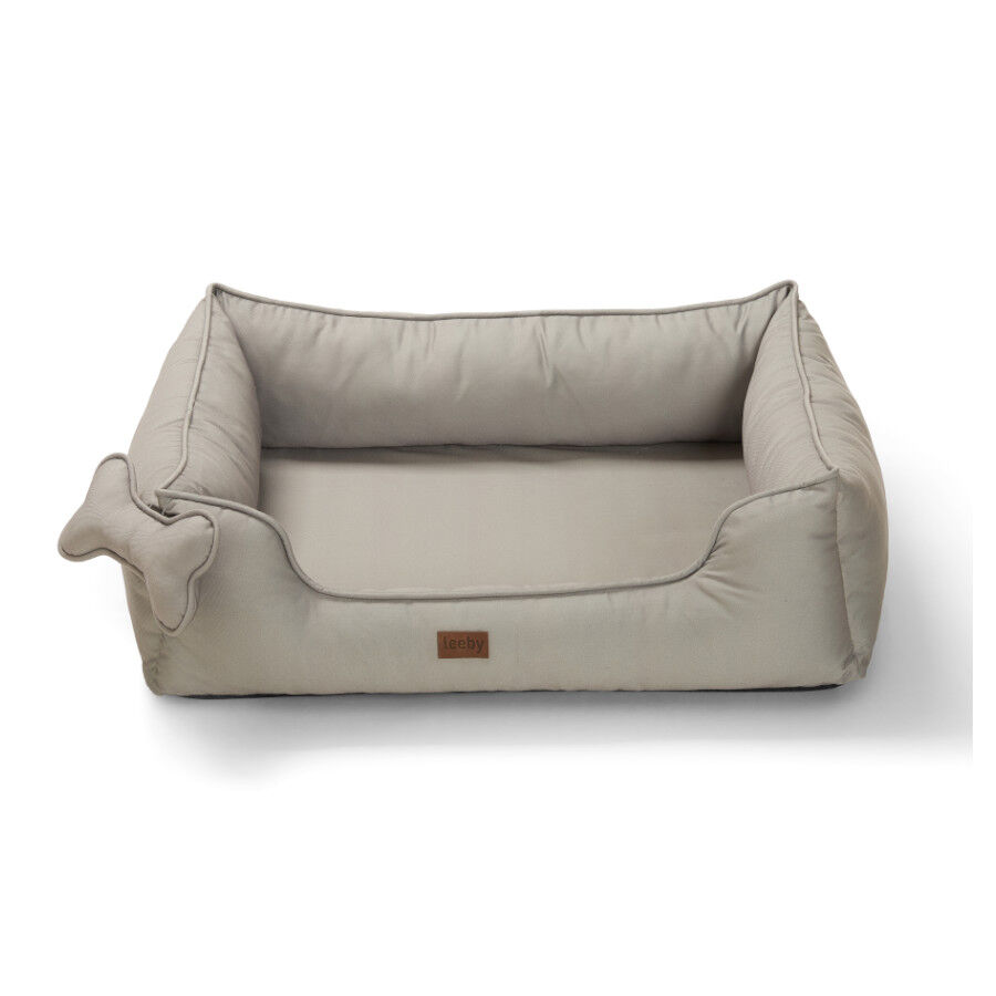 Leeby cama viscoelástica gris para perros