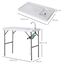 Mesa Plegable con Fregadero Grifo y Pistola de Riego Extensible para Camping Barbacoa Exterior, , large indicador imagen numero 3