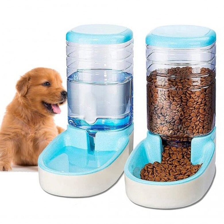 Edipets tolva comedero automático azul para mascotas, , large image number null